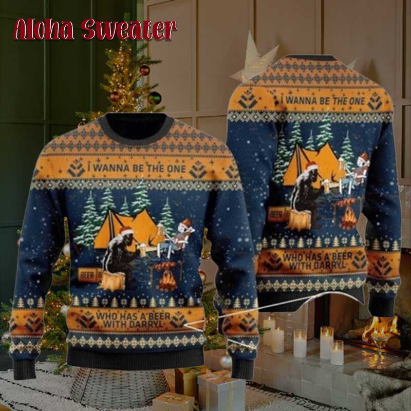 I Party With Sasquatch Bigfoot Ugly Christmas Sweater I Party With Sasquatch Bigfoot Ugly Christmas Sweater