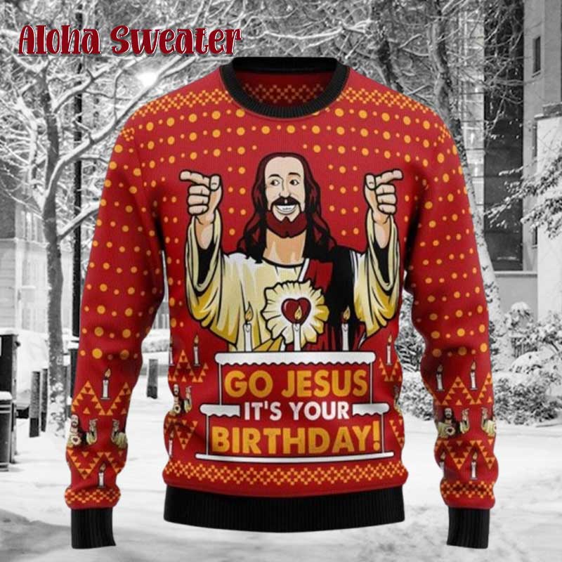It’s Jesus’s Birthday Ugly Christmas Sweater