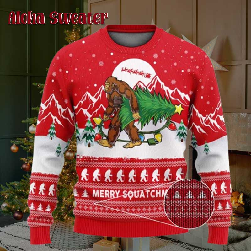 Modelo Christmas Bigfoot Ugly Christmas Sweater Modelo Christmas Bigfoot Ugly Christmas Sweater