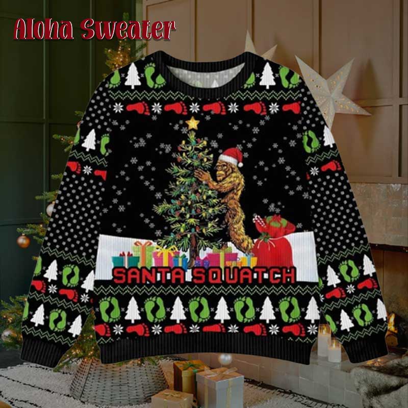 Modelo Christmas Bigfoot Ugly Christmas Sweater Modelo Christmas Bigfoot Ugly Christmas Sweater
