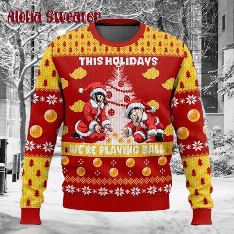 Son Goku Chibi Dragon Ball Z Ugly Christmas Sweater