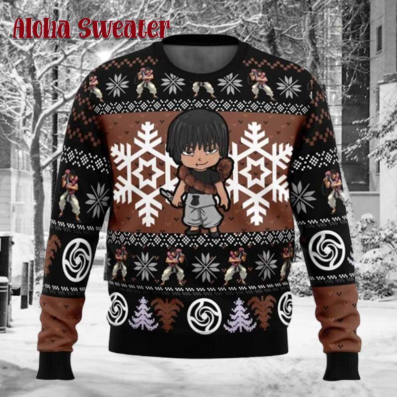 Toji Jujutsu Kaisen Gojo Ugly Christmas Sweater