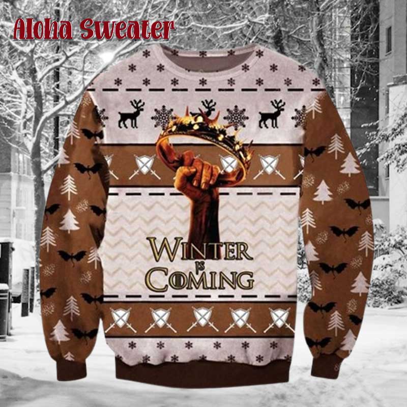 Winter Is Coming Game Of Thrones Ugly Christmas Sweater