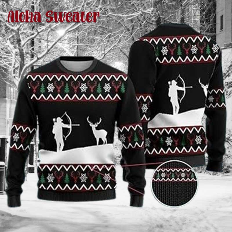 Hunnter Christmas Hunting Ugly Christmas Sweater