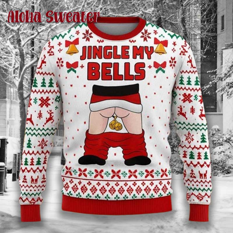 Jingle Balls Santa Claus Naughty Ugly Christmas Sweater
