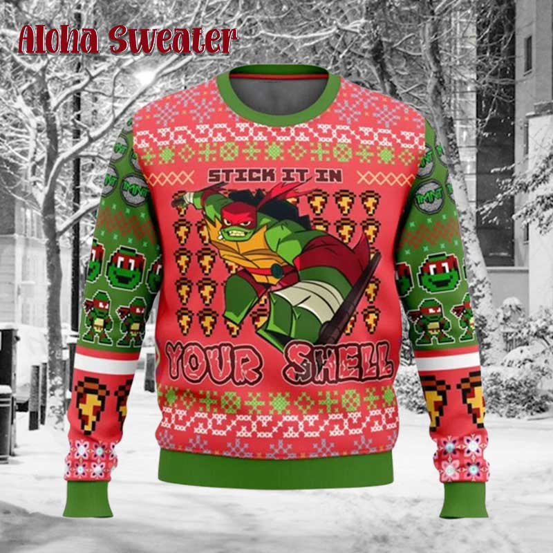 Raphael Rise Of The Ninja Turtles Ugly Christmas Sweater