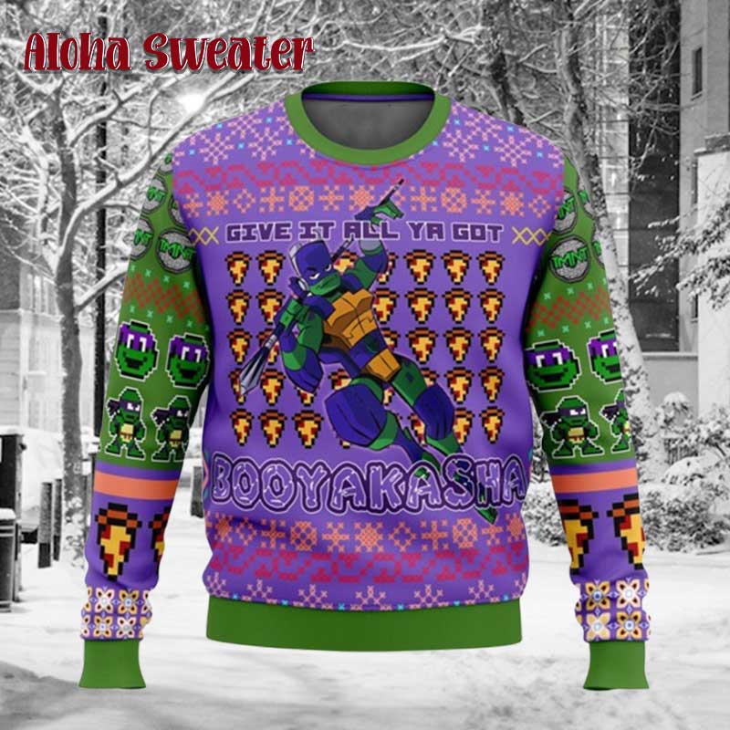 Raphael Rise Of The Ninja Turtles Ugly Christmas Sweater