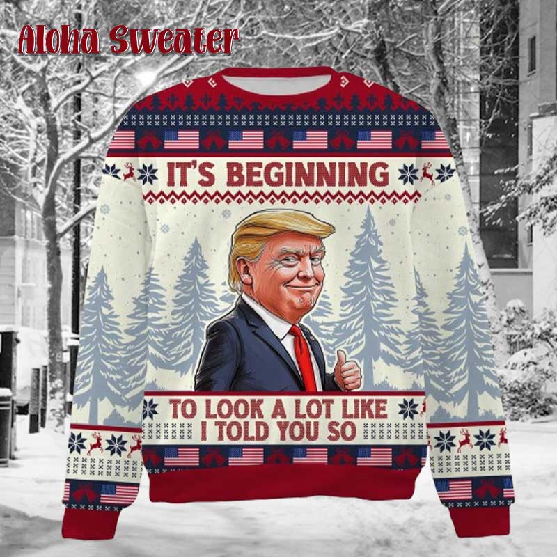 Trump Quote Make America Great Again Ugly Christmas Sweater