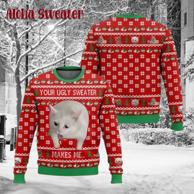 Your Ugly Sweater Makes Me Vomit Ugly Christmas Sweater