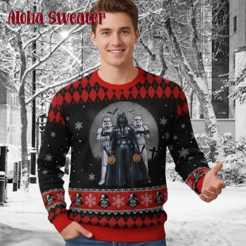 Halloween Night Darth Vader Star War Ugly Christmas Sweater