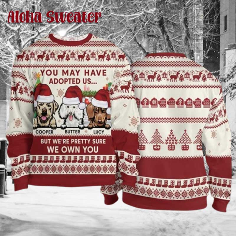 Pug Dog And Tree Ugly Christmas Sweater Pug Dog And Tree Ugly Christmas Sweater