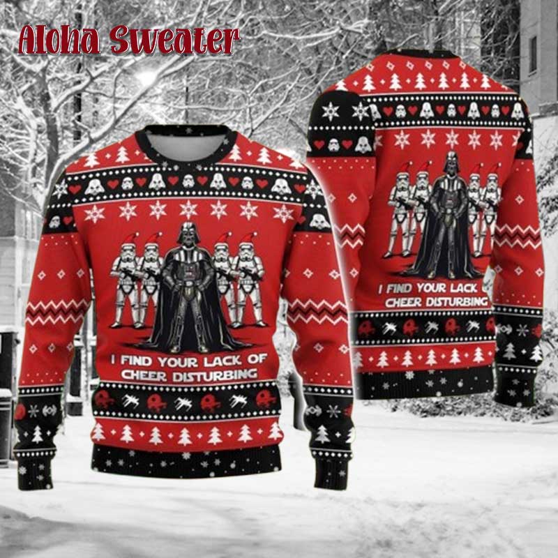 Star Wars Darth Vader Lack Of Cheer Ugly Christmas Sweater