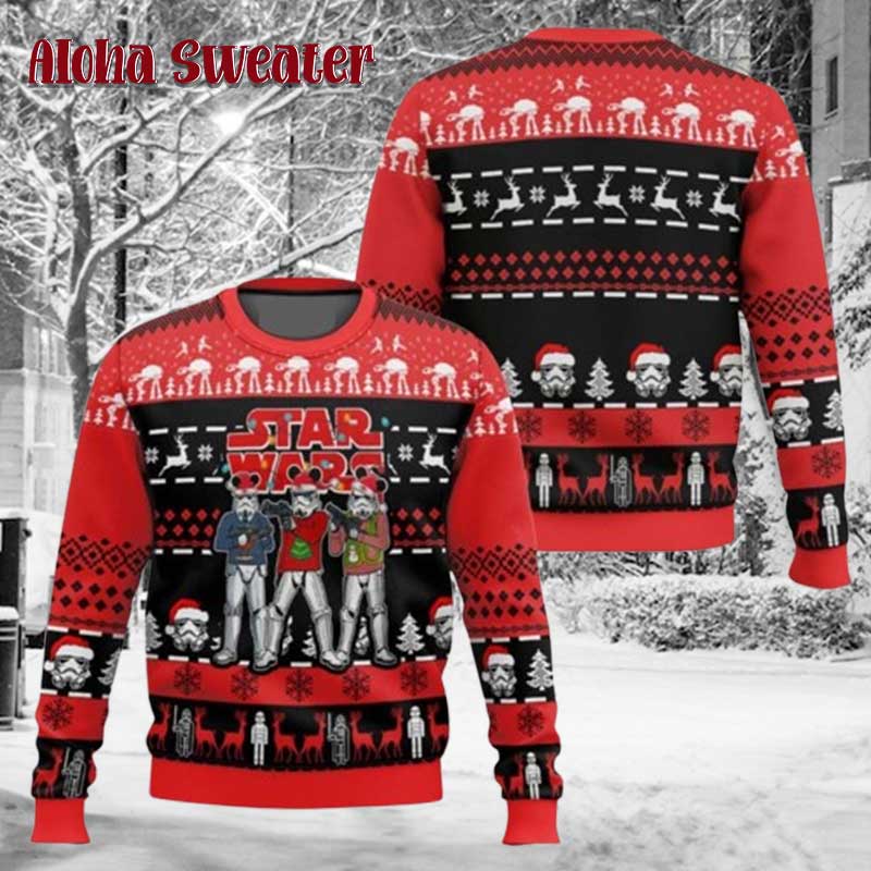 Star Wars Stormtrooper Darth Vader Ugly Christmas Sweater