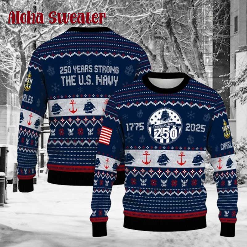 Strong The Us Navy Ugly Christmas Sweater
