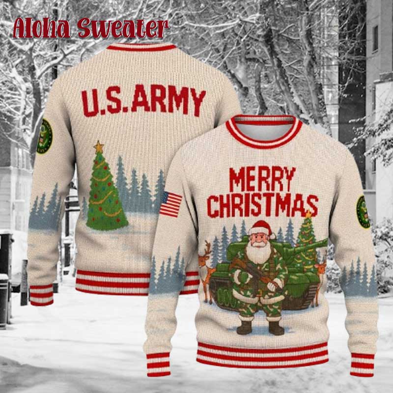 The Proud Ranks Usmc Ugly Christmas Sweater