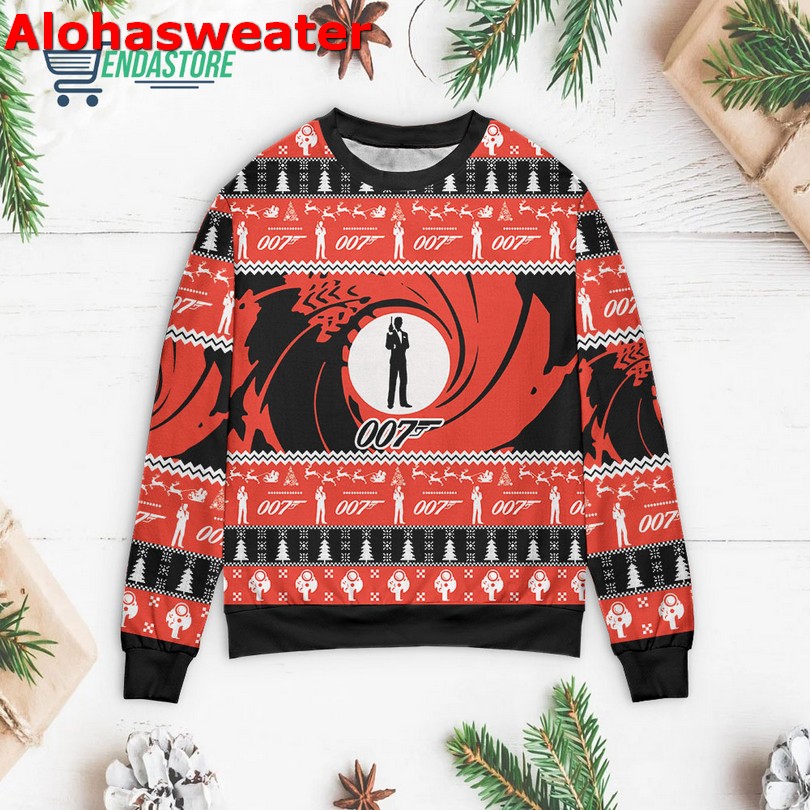 007 Detective Christmas sweater