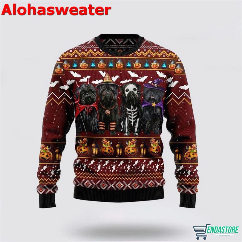 Affenpinscher Dog Halloween Ugly Christmas Sweater