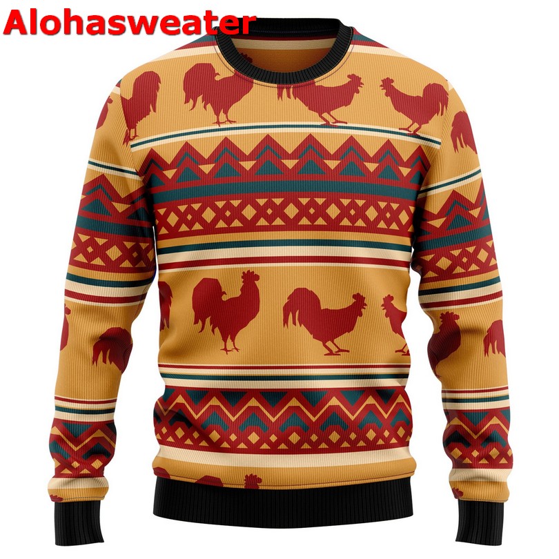 Amazing chicken Christmas sweater ENDA-36175-AOP