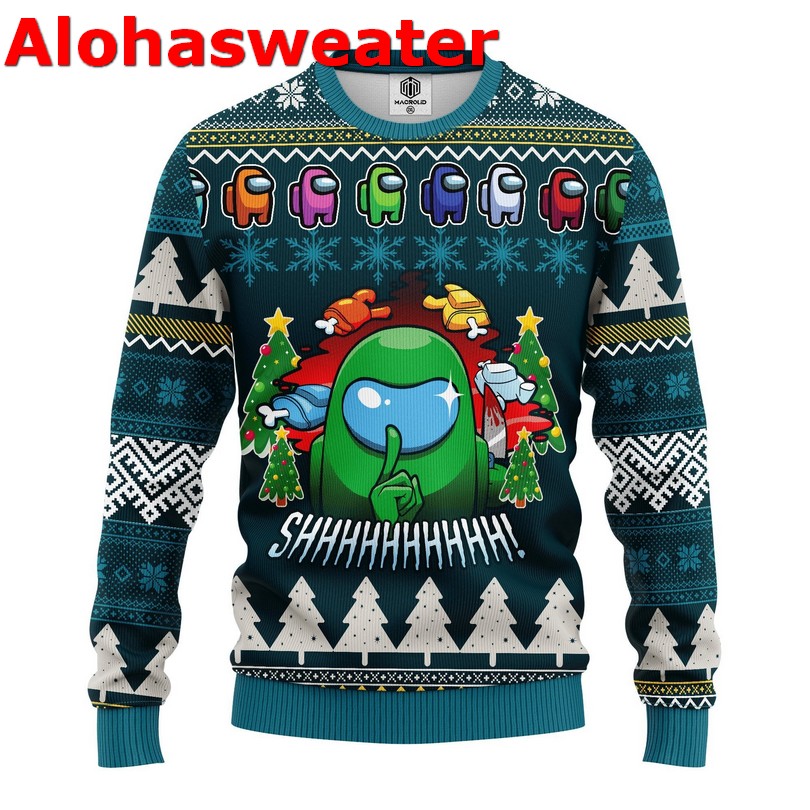 Among Us Shhhhhhhhh!impostor Ugly Christmas sweater