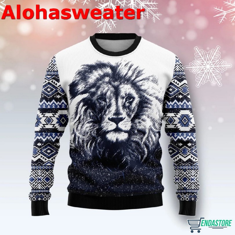 Awesome Lion Ugly Christmas Sweater