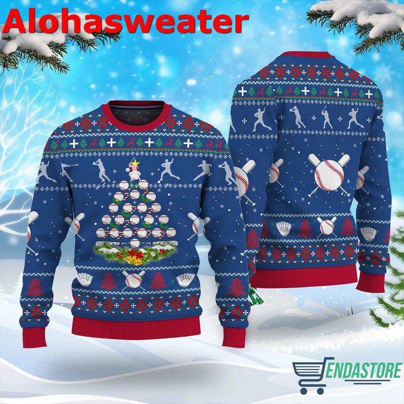 Baseball Witch Halloween Sweater