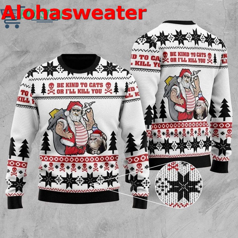 Be Nice To The Teacher Santa Is Watching Ugly Christmas Sweater