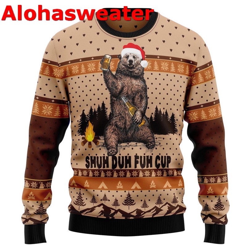 Bear They Not Like Us Christmas Ugly Sweater