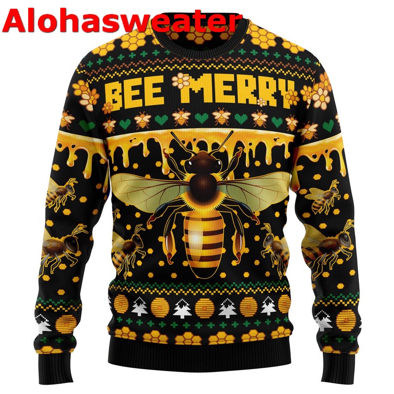 Bee merry Christmas sweater Bee merry Christmas sweater