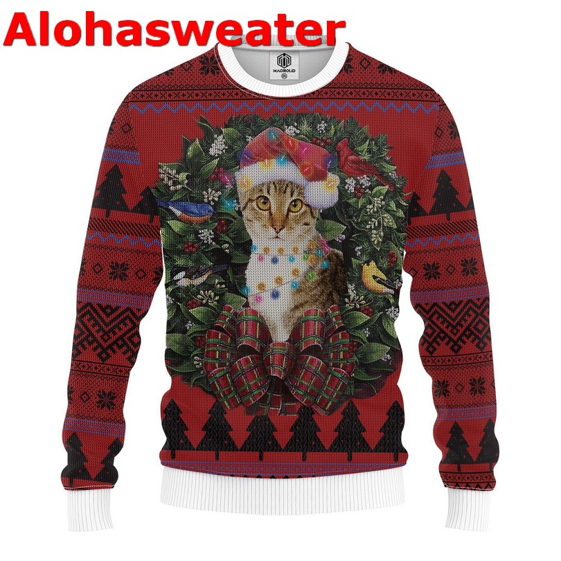 Best Cat Dad Ever Ugly Christmas Sweater