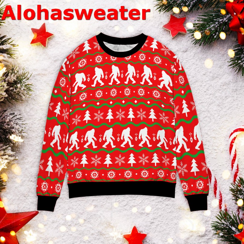 Bigfoot I’m Done Christmas sweater