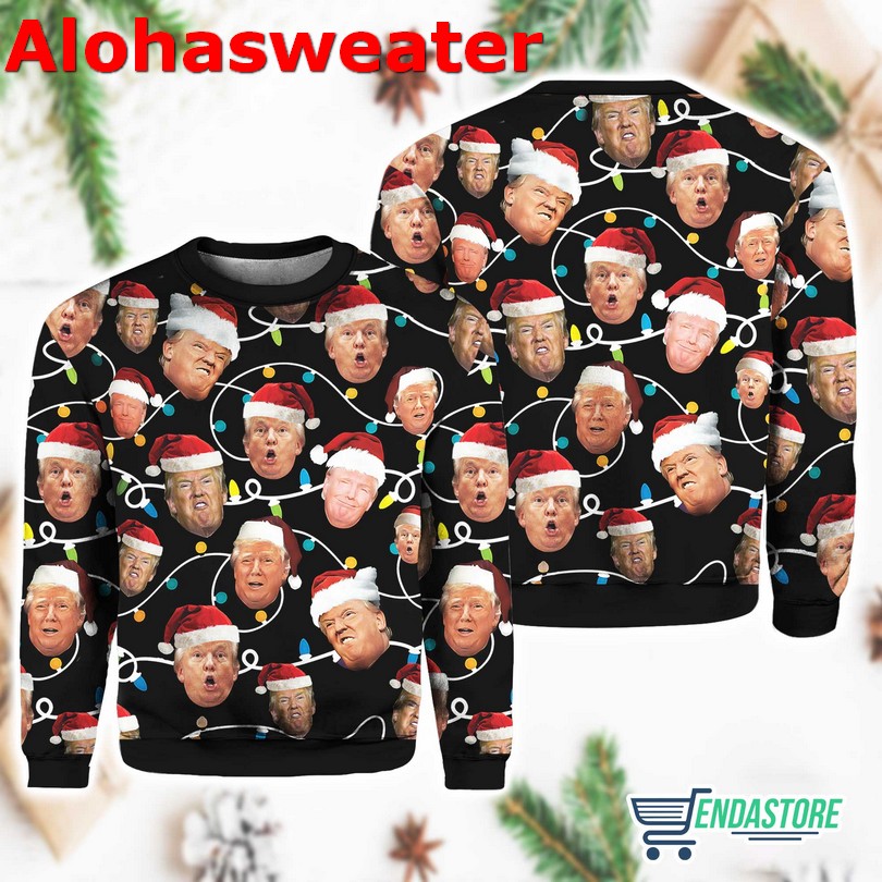 Black Santa matters Christmas sweater