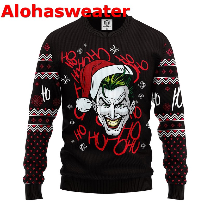 Black-Funny Trump Face Ugly Sweater