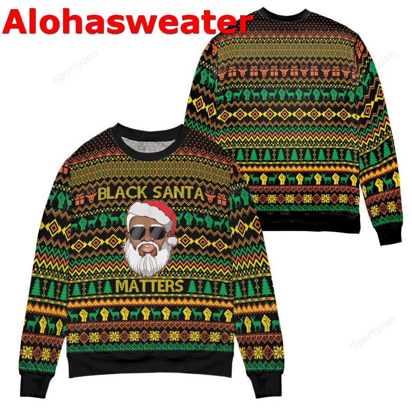 Black-United States of America 250th Anniversary Ugly Christmas Sweater