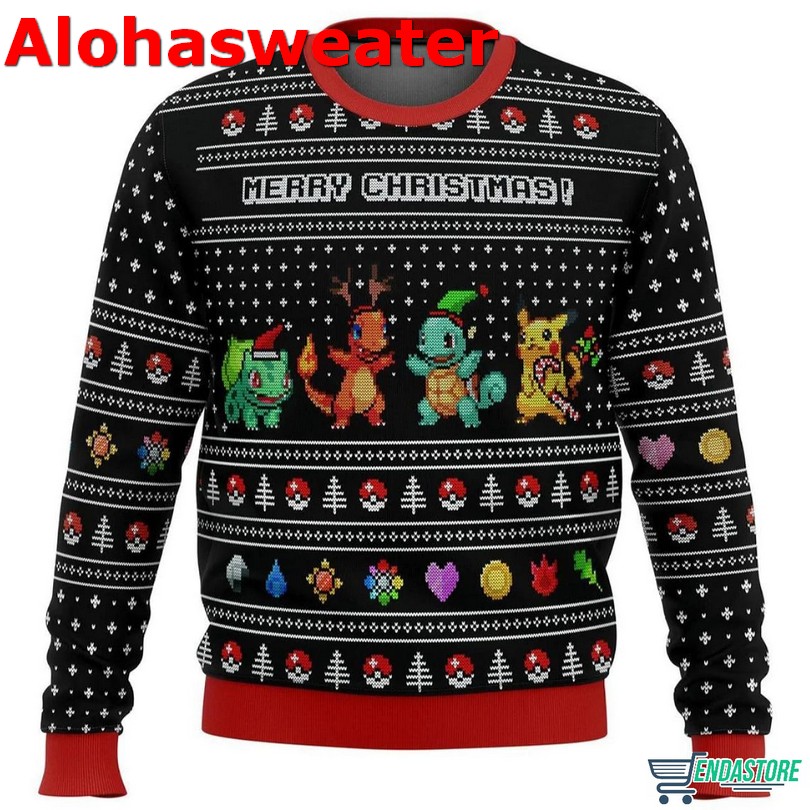 Bulbasaur Anime ugly Christmas sweater Bulbasaur Anime ugly Christmas sweater