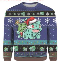 Bulbasaur Merry Christmas sweater