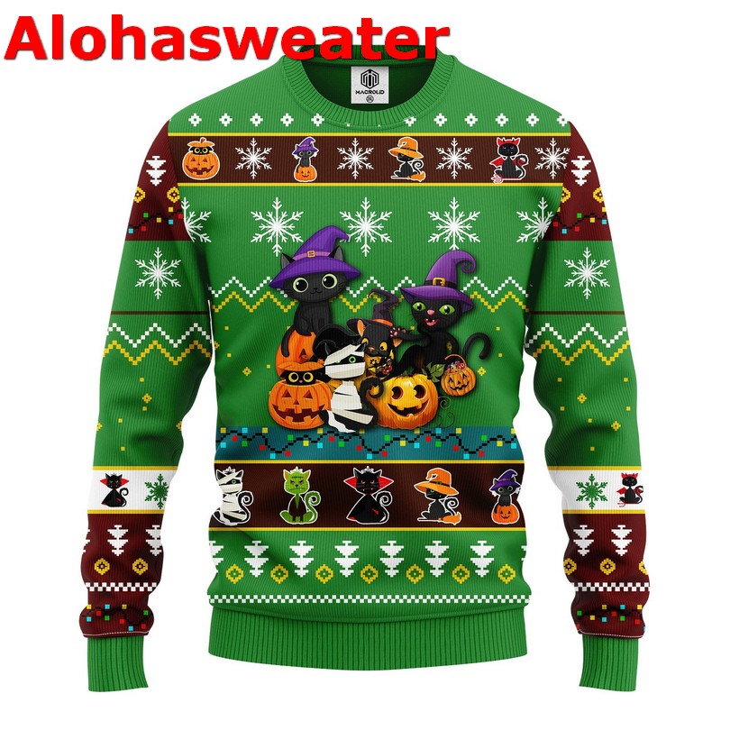 Cat irish catnip made me do it Christmas sweater