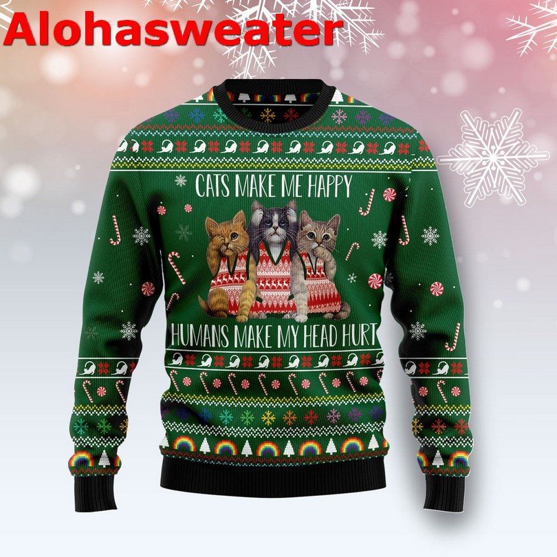 Cat you look so ugly Christmas sweater Cat you look so ugly Christmas sweater