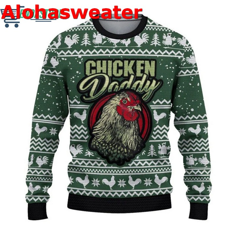 Chicken Cluck-ry Ugly Christmas Sweater Chicken Cluck-ry Ugly Christmas Sweater