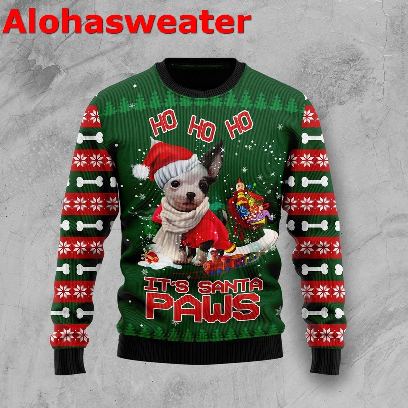 Chihuahua when i needed a hand i found you paw Christmas sweater