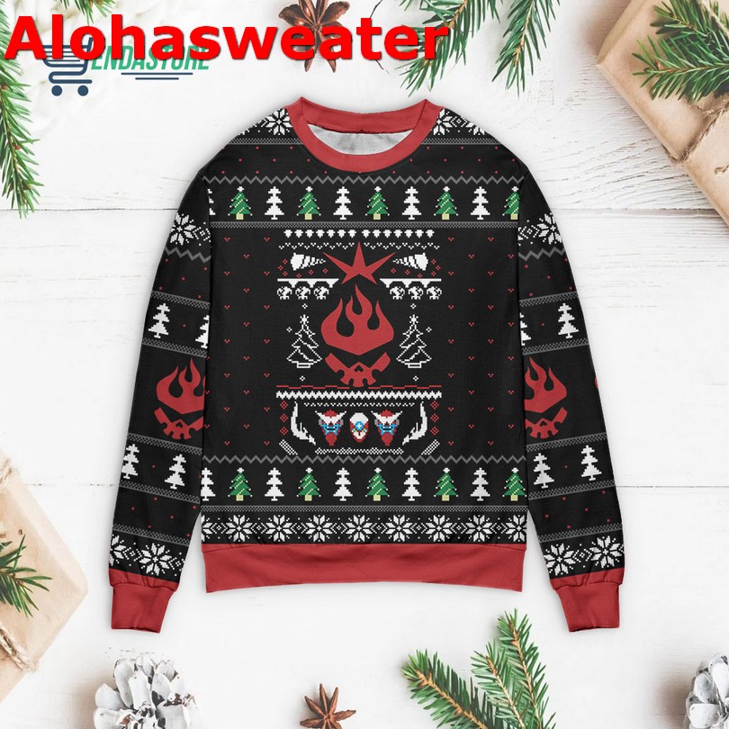 Christmas Instrument Saxophone ugly Christmas sweater