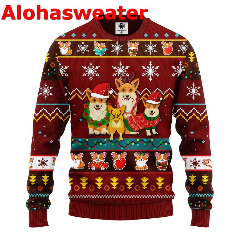 Corgi Merry Corgmas Ugly Christmas Sweater