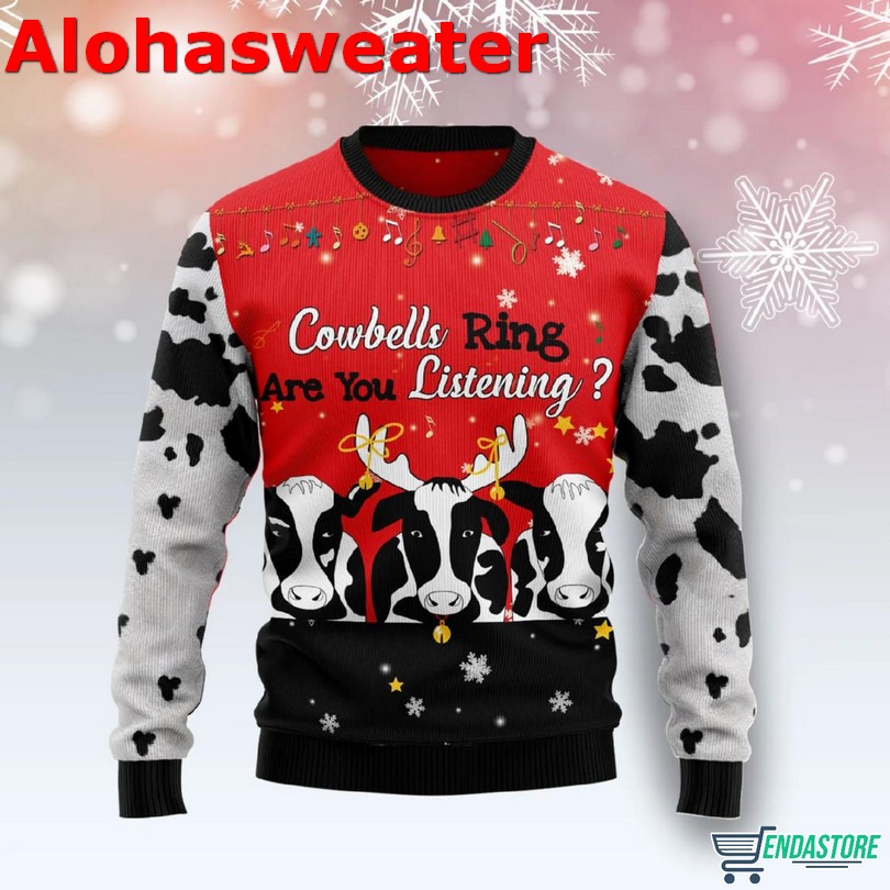 Cow Christmas reunion Christmas sweater