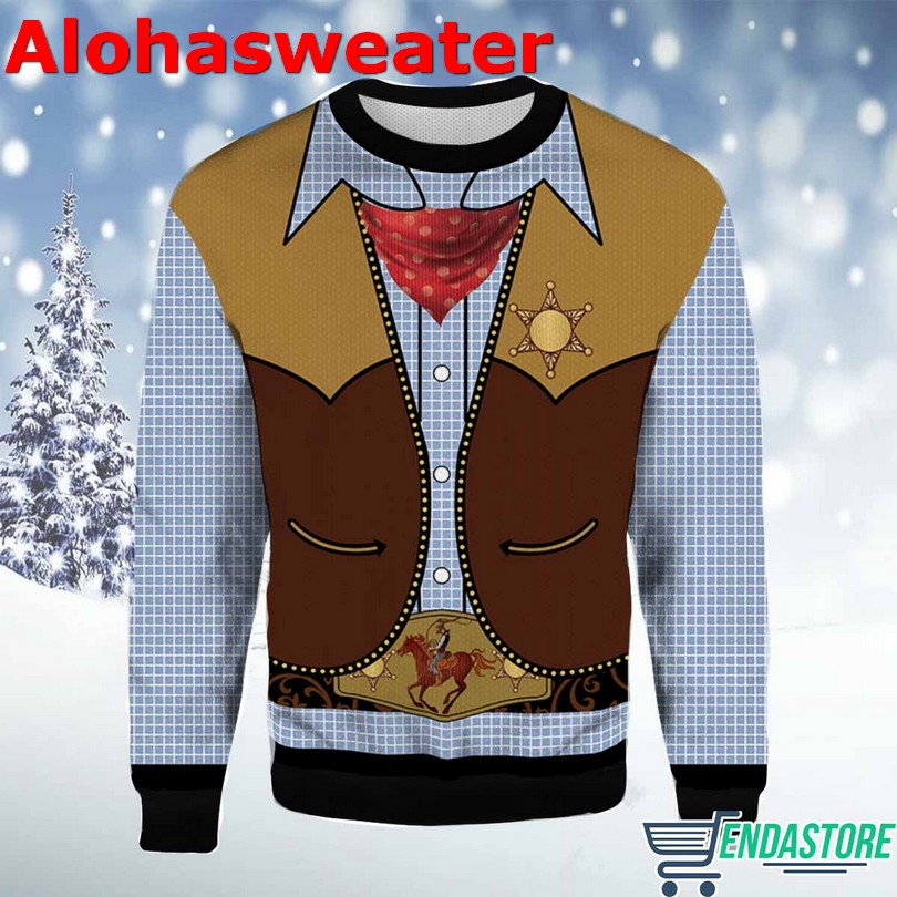 Cowboy Santa Claus Christmas sweater Cowboy Santa Claus Christmas sweater