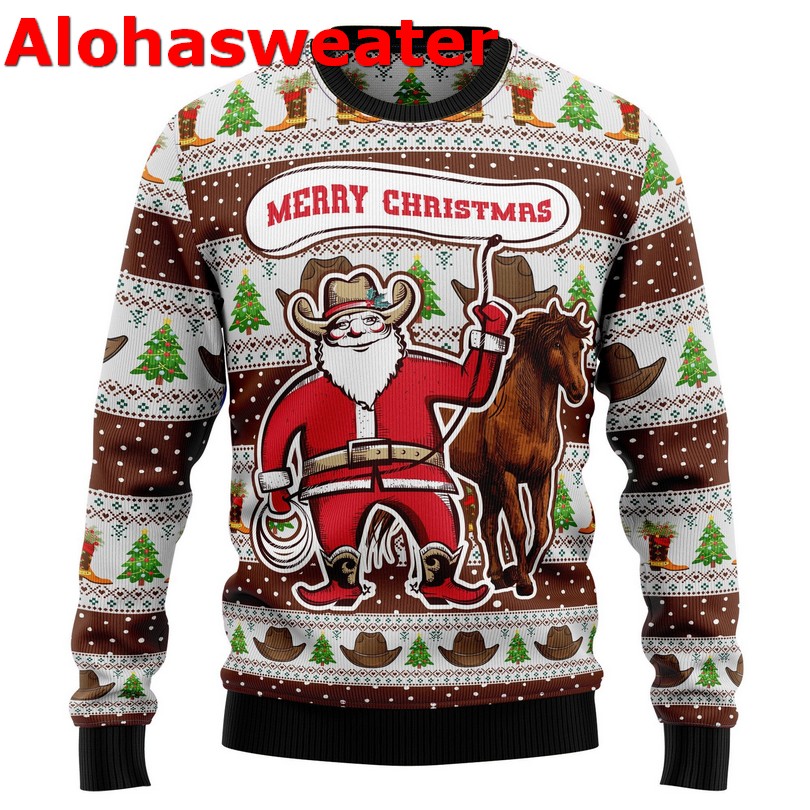 Cowboy tis the season y’all Christmas sweater Cowboy tis the season y’all Christmas sweater