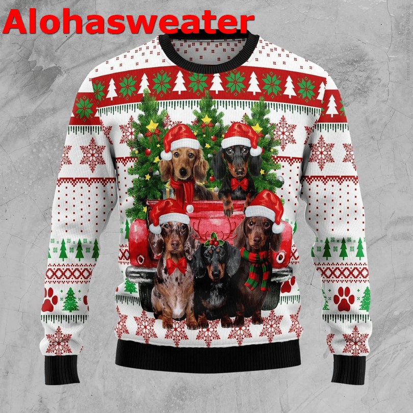 Dachshund through the snow Christmas sweater Dachshund through the snow Christmas sweater
