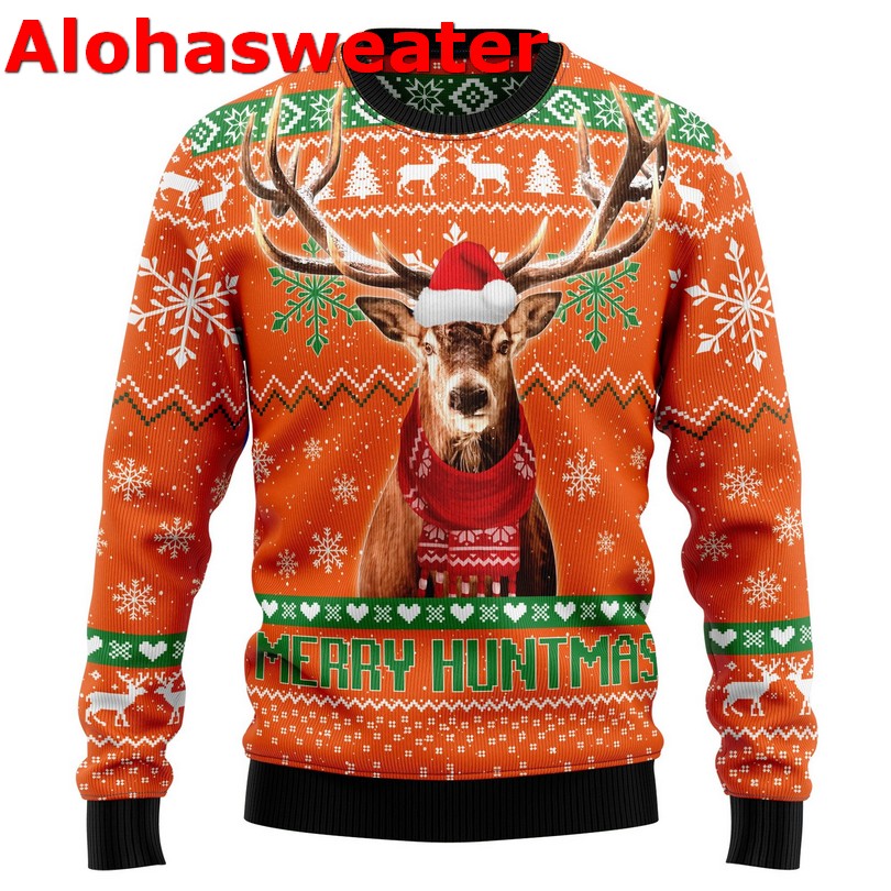 Deer merry huntmas Christmas sweater