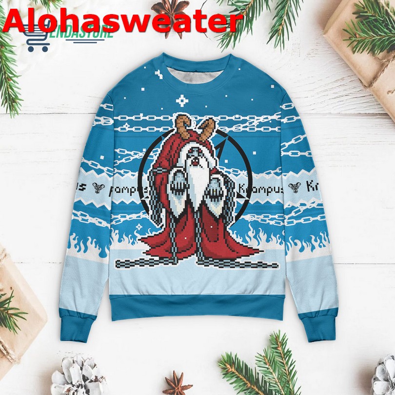 Demon Krampus Christmas sweater