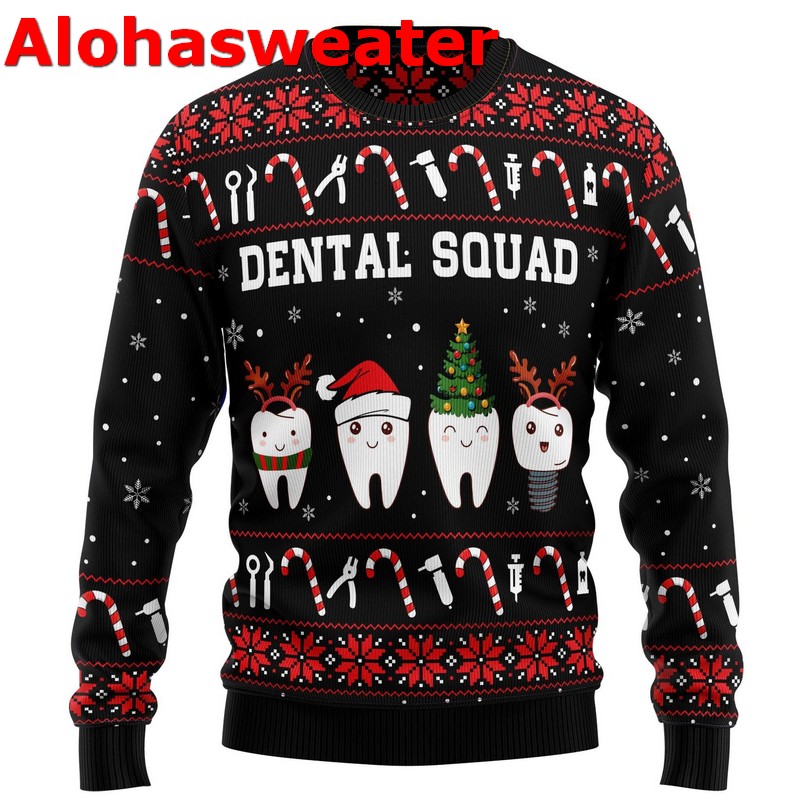 Dental squad Christmas sweater
