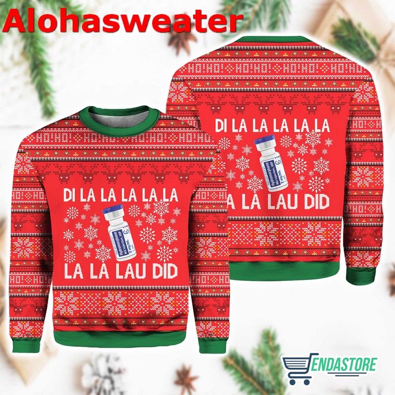 Di La La La Lau Did Nurse Ugly Christmas Sweater