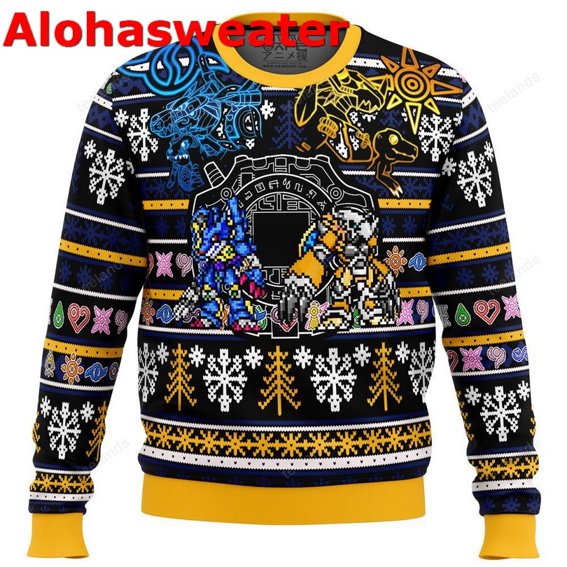 Digimon Christmas sweater